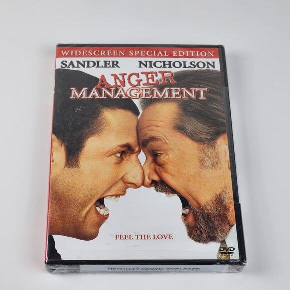 Anger Management Sony Pictures 2003 Adam Sandler & Jack Nicholson DVD Movie - Picture 1 of 5